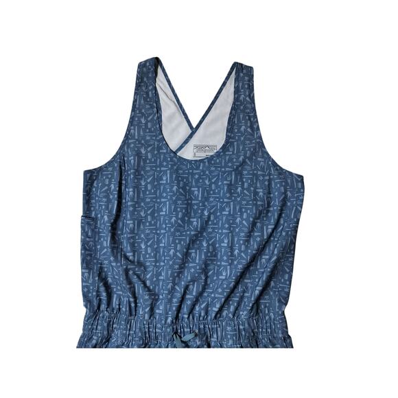 Patagonia Women's Fleetwith Sleeveless Cross Back Blue Dress Size S - Picture 3 of 12